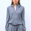 blouse maille mini-chevrons