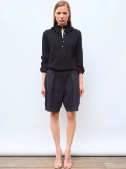 blouse maille mini-chevrons