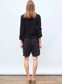 blouse maille mini-chevrons