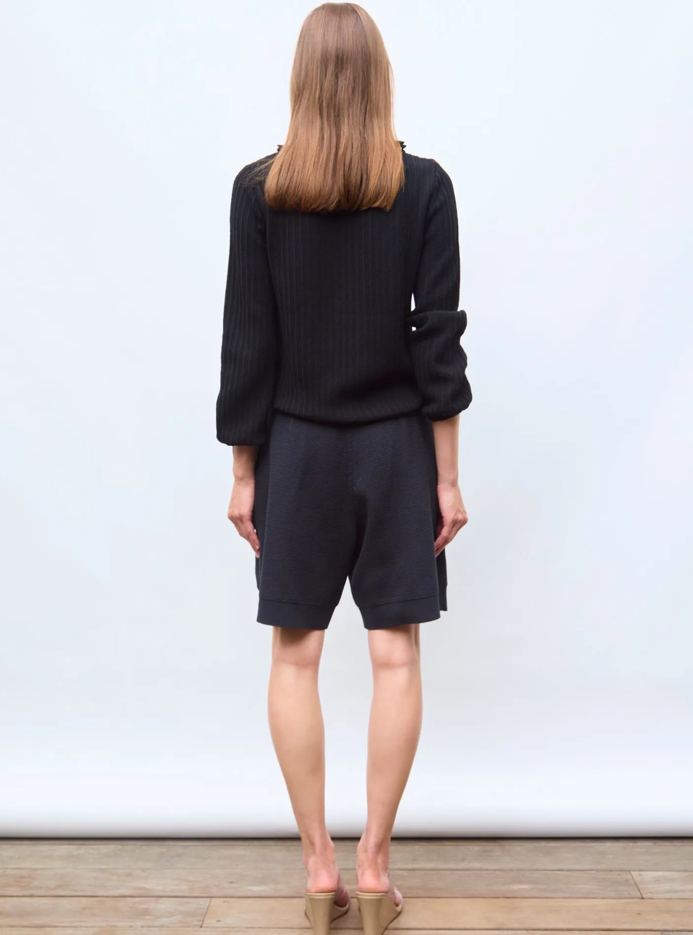 blouse maille mini-chevrons
