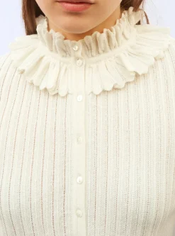 blouse maille mini-chevrons