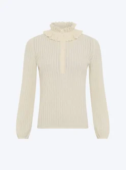 blouse maille mini-chevrons