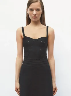 brassière maille broderie anglaise
