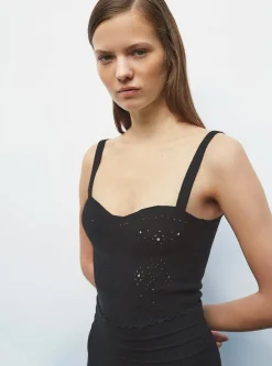 brassière maille broderie anglaise