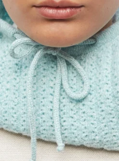 cagoule en maille torsadée