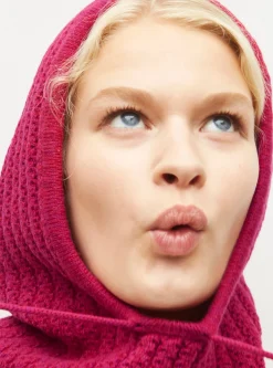 cagoule en maille torsadée
