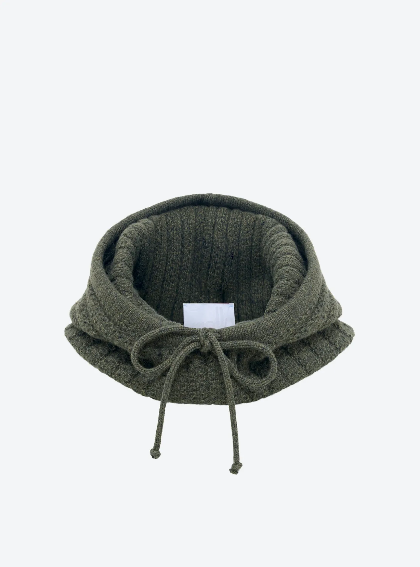 cagoule en maille torsadée