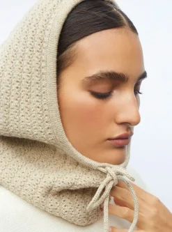cagoule en maille torsadée