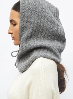 cagoule en maille torsadée