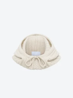 cagoule en maille torsadée