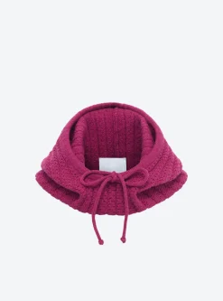 cagoule en maille torsadée