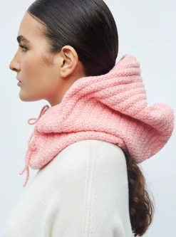 cagoule en maille torsadée