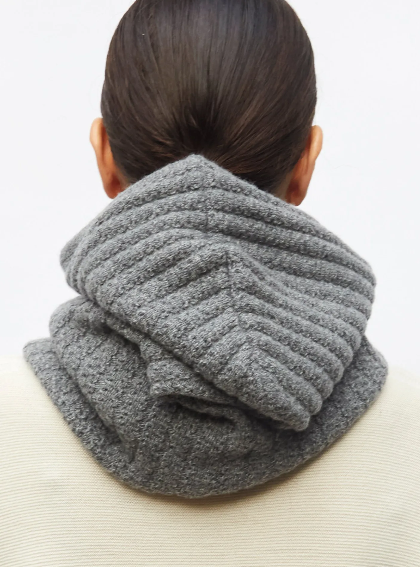 cagoule en maille torsadée