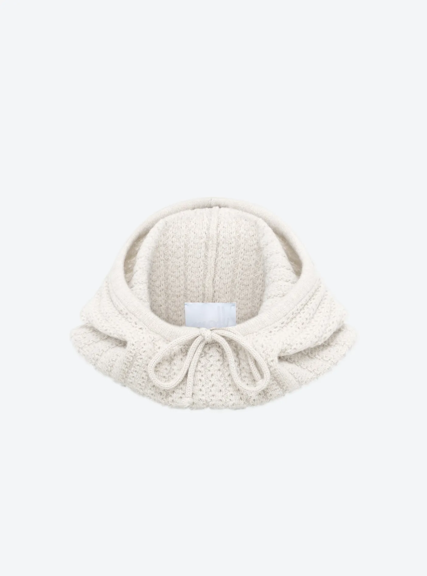 cagoule en maille torsadée