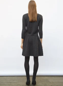 cardigan maille boutis