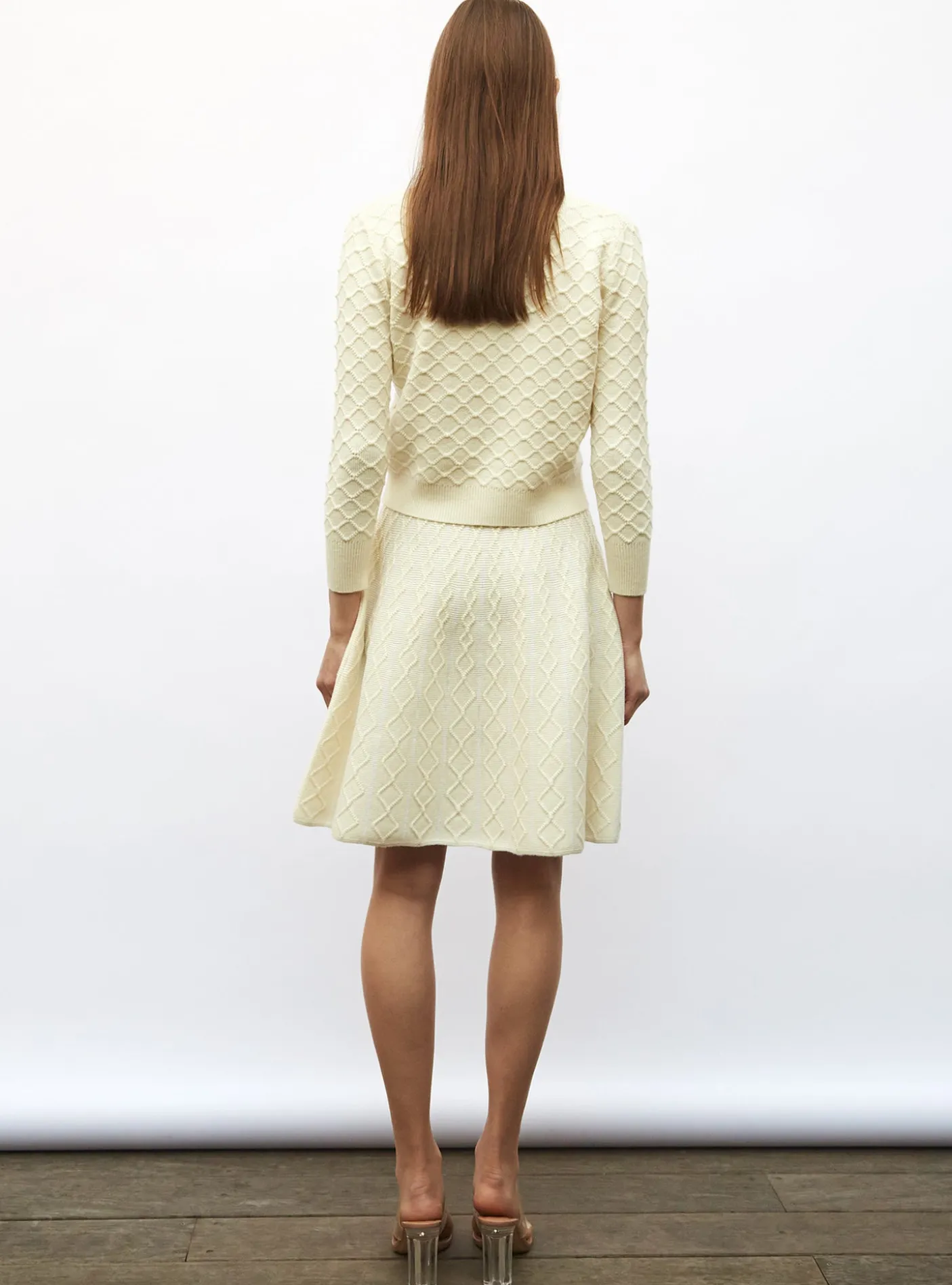 cardigan maille boutis