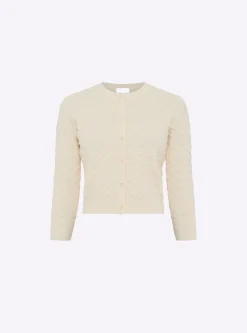 cardigan maille boutis