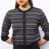 cardigan maille jacquard fair isle