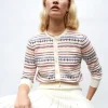 cardigan maille jacquard fair isle