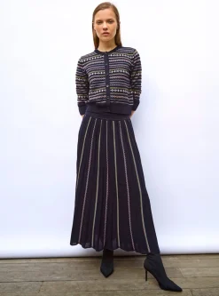 cardigan maille jacquard fair isle