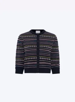 cardigan maille jacquard fair isle