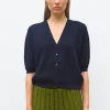 cardigan v maille cloquée