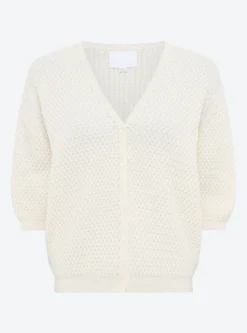 cardigan v maille cloquée