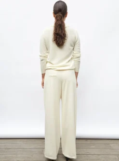 chemise en maille col volanté