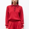 chemise maille brodée main