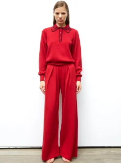 chemise maille brodée main