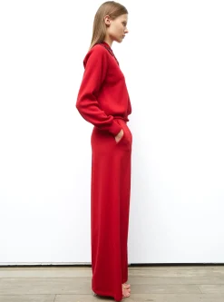 chemise maille brodée main