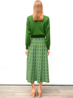 chemise maille brodée main
