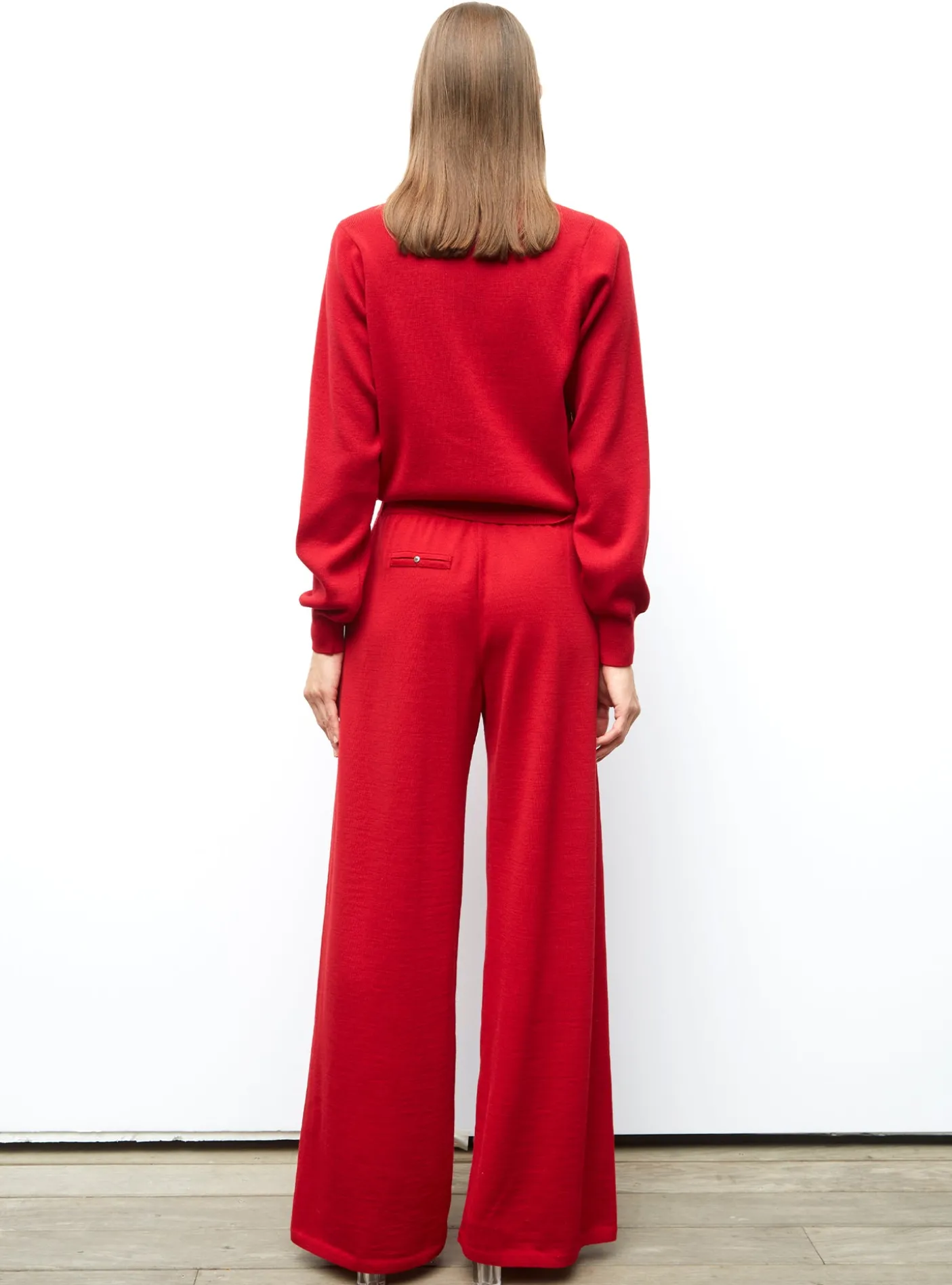 chemise maille brodée main