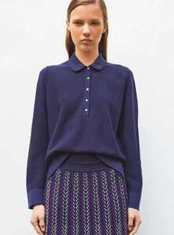 chemise maille col croquet