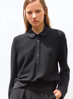 chemise maille col croquet