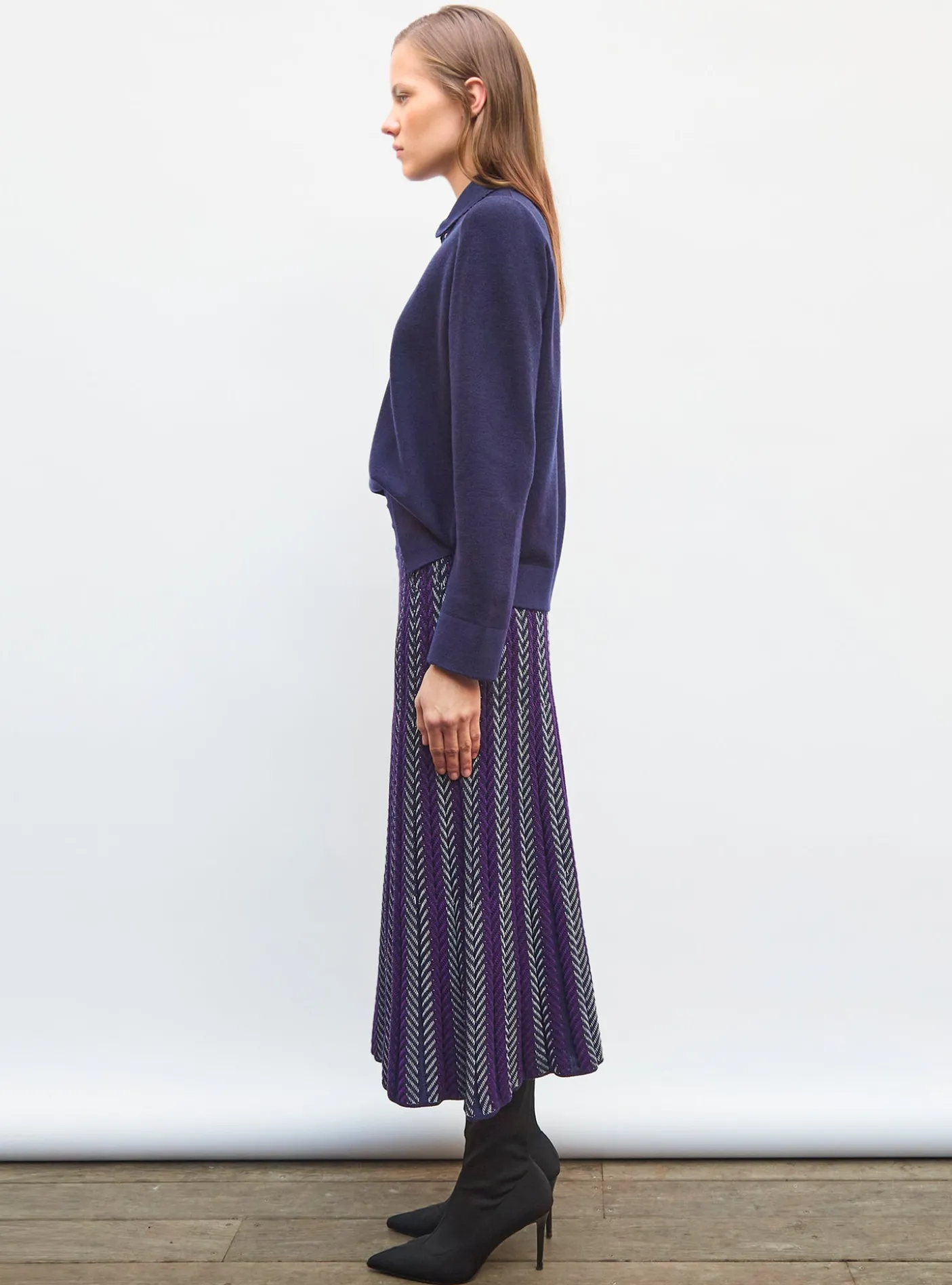 chemise maille col croquet