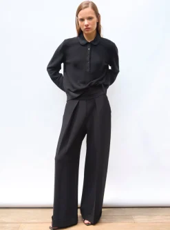 chemise maille col croquet