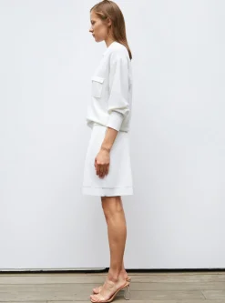 chemise maille col gansé