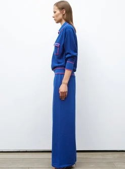 chemise maille col gansé