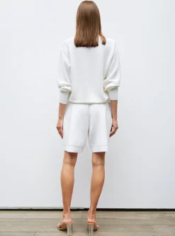 chemise maille col gansé