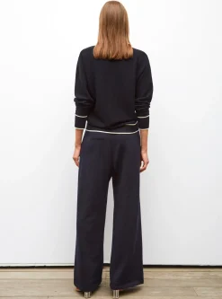 chemise maille col gansé
