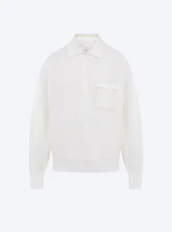 chemise maille col gansé