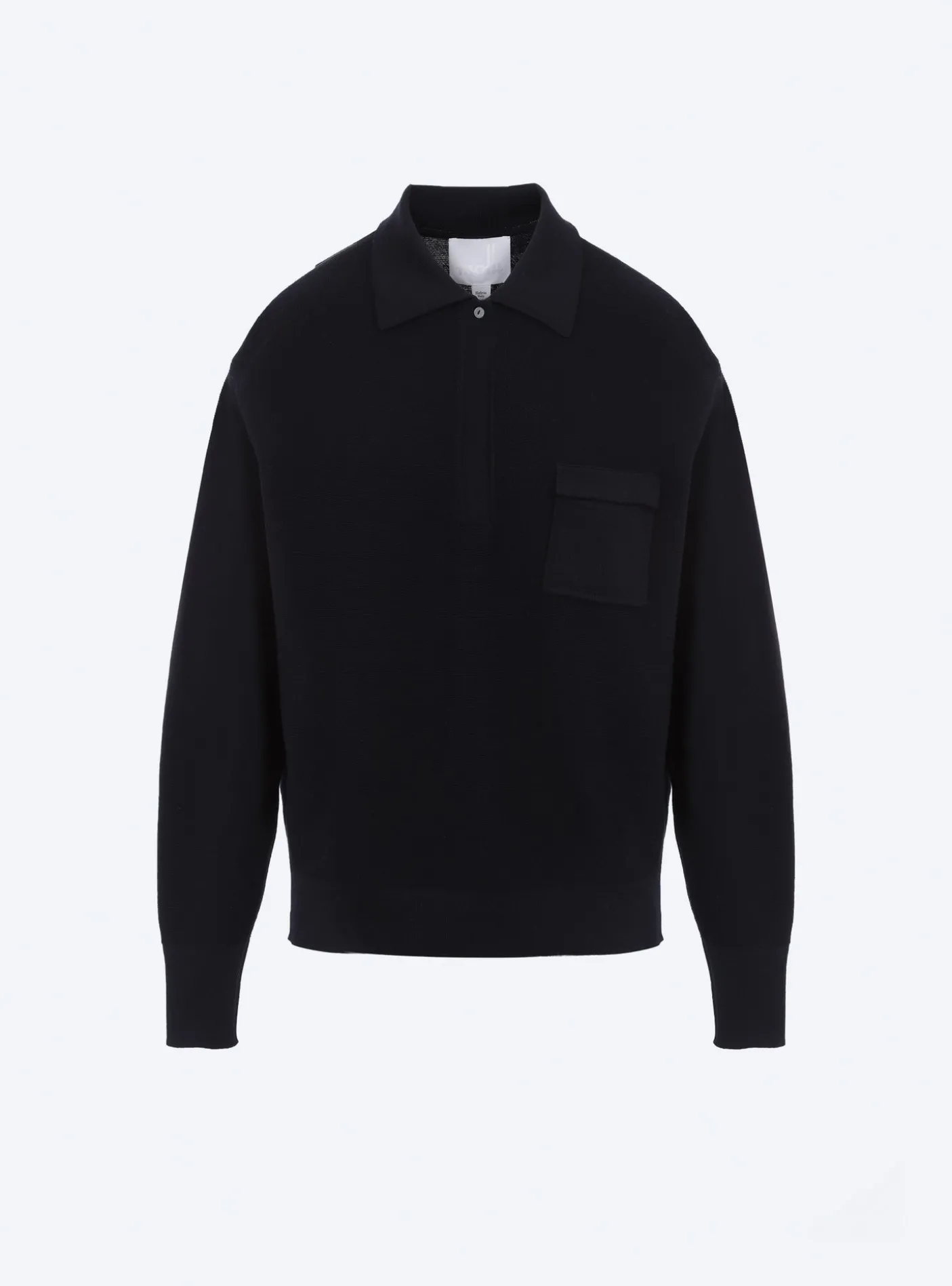 chemise maille col gansé