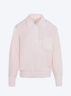 chemise maille col gansé