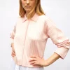 chemise maille fines rayures