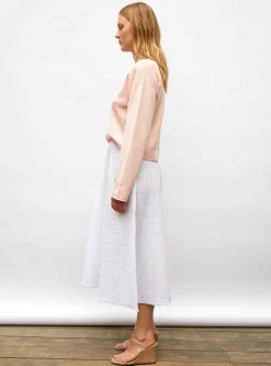 chemise maille fines rayures