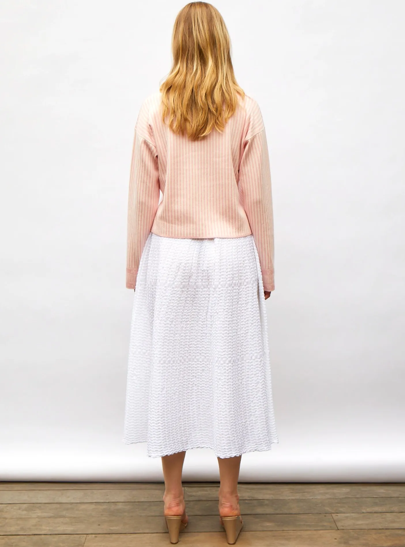 chemise maille fines rayures