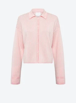 chemise maille fines rayures