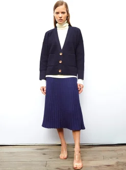 grand cardigan en maille ondulée