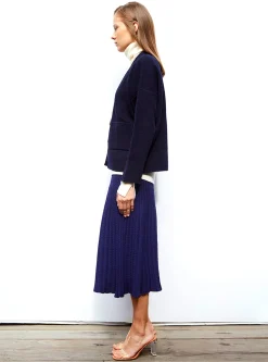 grand cardigan en maille ondulée